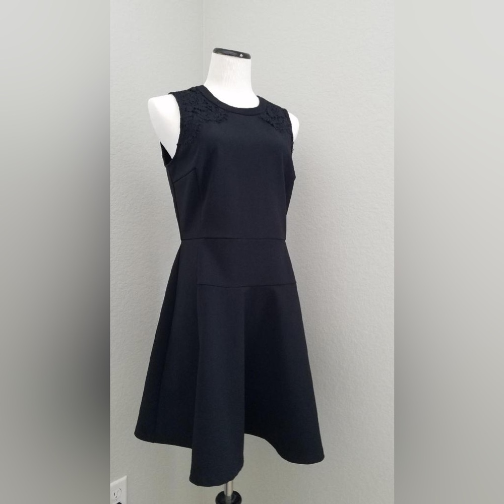 MADEWELL LBD Sz 8 Fit and Flare Dress Sleeveless Career Party Lace